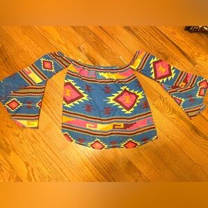 Off the shoulder bell sleeves top-size medium